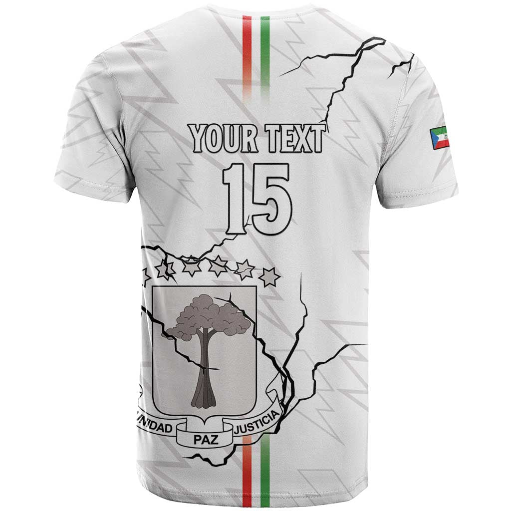 Custom Equatorial Guinea Football T shirt Go Champions - White Version