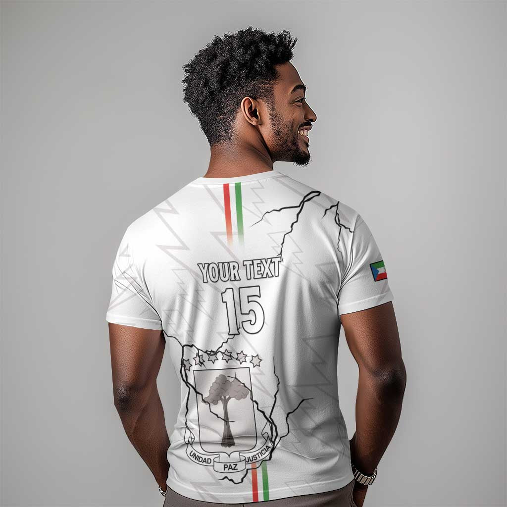 Custom Equatorial Guinea Football T shirt Go Champions - White Version