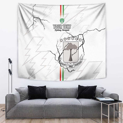 Custom Equatorial Guinea Football Tapestry Go Champions - White Version