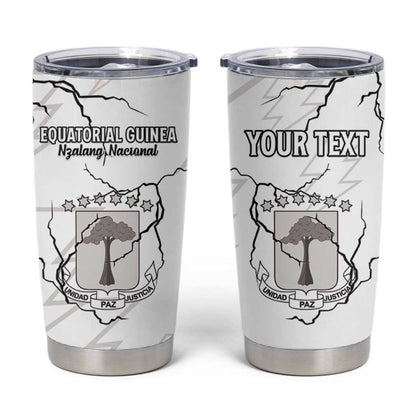 Custom Equatorial Guinea Football Tumbler Cup Go Champions - White Version
