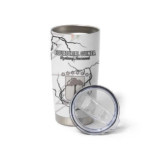 Custom Equatorial Guinea Football Tumbler Cup Go Champions - White Version