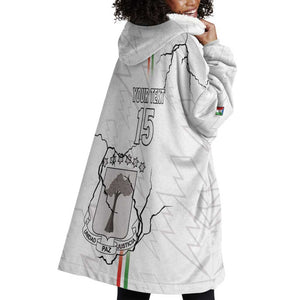 Custom Equatorial Guinea Football Wearable Blanket Hoodie Go Champions - White Version