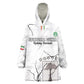 Custom Equatorial Guinea Football Wearable Blanket Hoodie Go Champions - White Version