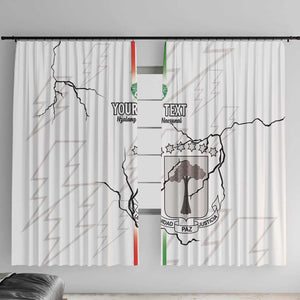 Custom Equatorial Guinea Football Window Curtain Go Champions - White Version