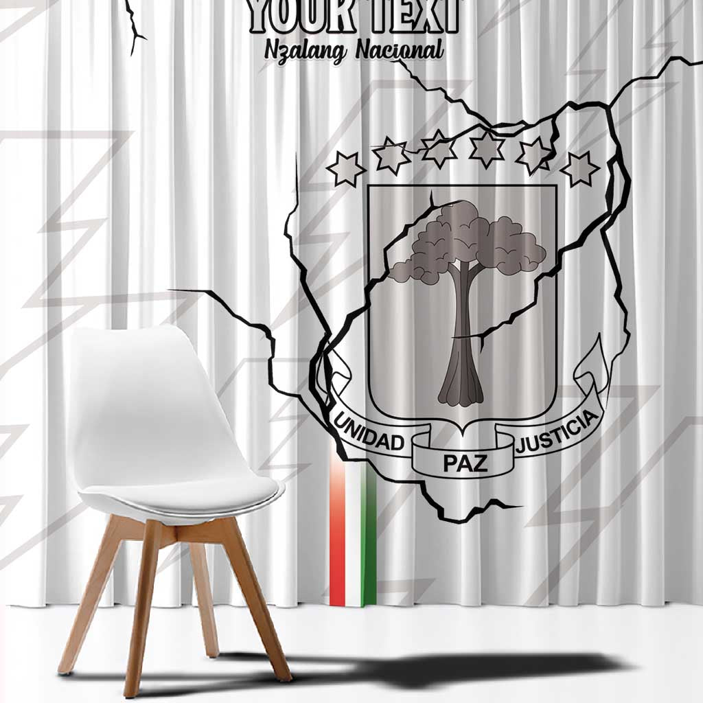 Custom Equatorial Guinea Football Window Curtain Go Champions - White Version