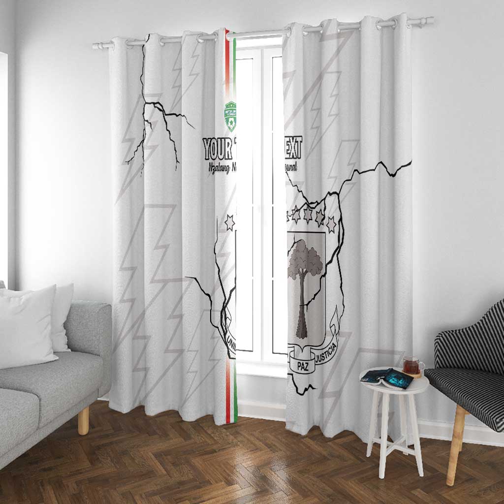 Custom Equatorial Guinea Football Window Curtain Go Champions - White Version