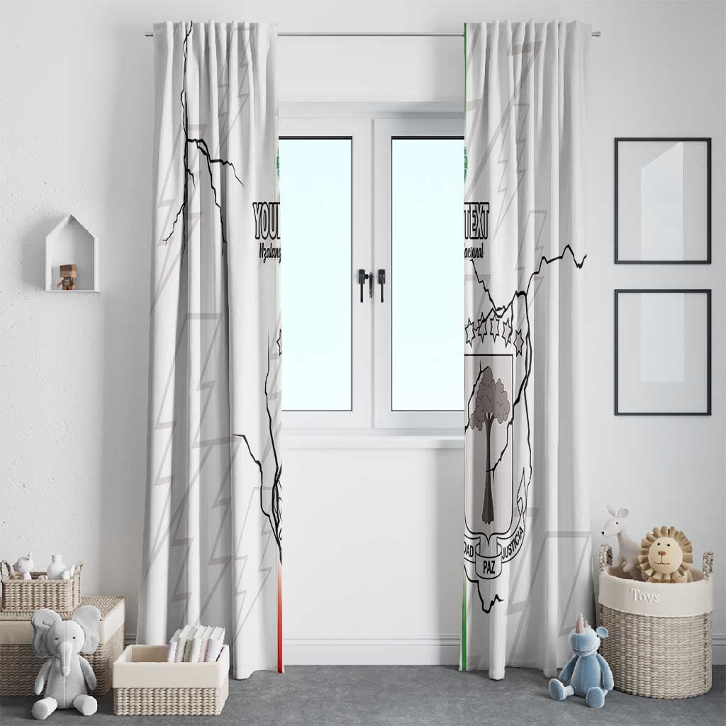 Custom Equatorial Guinea Football Window Curtain Go Champions - White Version