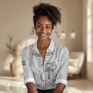 Custom Equatorial Guinea Football Women Casual Shirt Go Champions - White Version