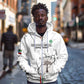 Custom Equatorial Guinea Football Zip Hoodie Go Champions - White Version