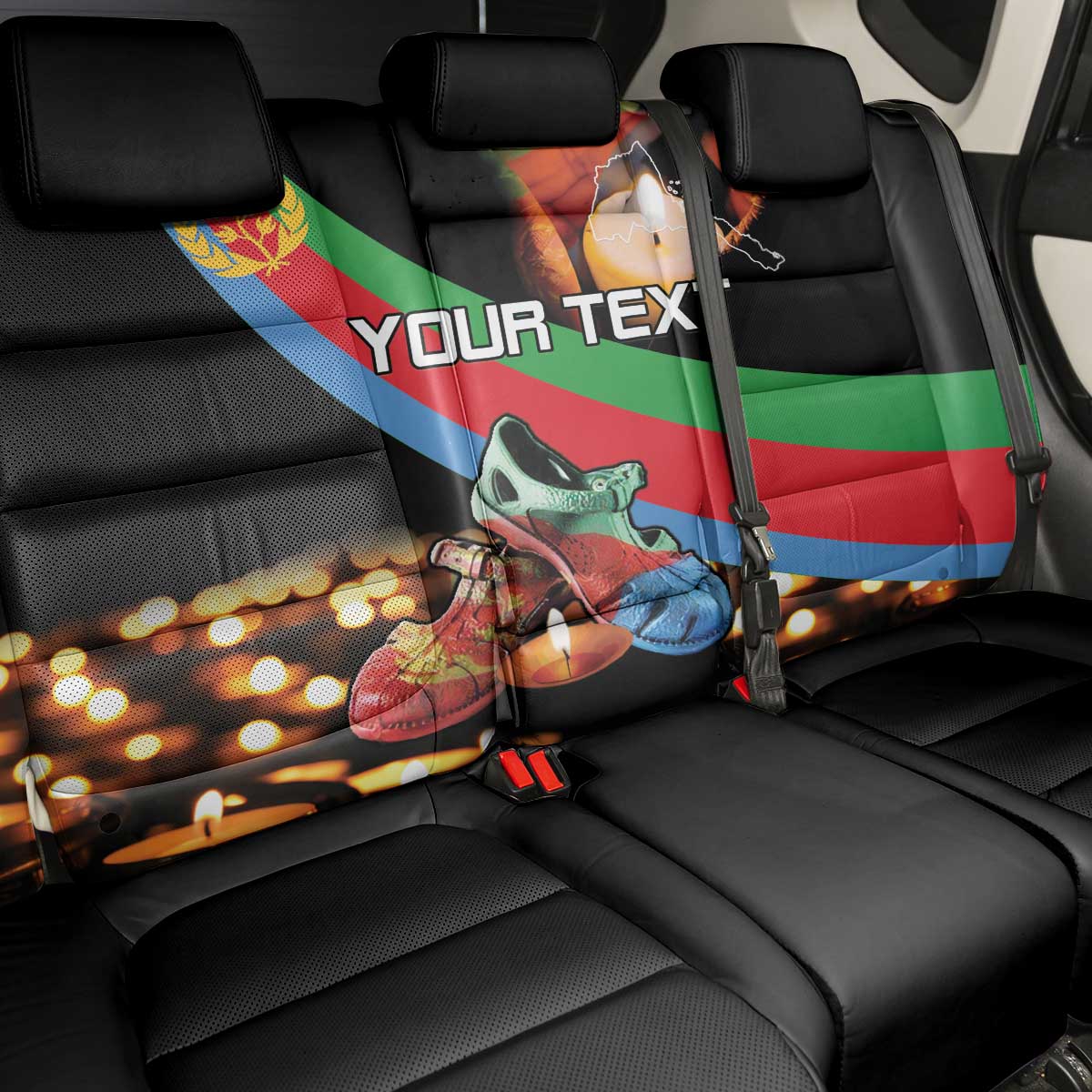 Personalized Eritrea Martyrs Day Back Car Seat Cover Candlelight Vigil Remembering Our Heroes