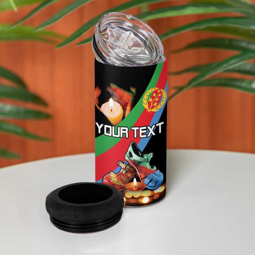 Personalized Eritrea Martyrs Day 4 in 1 Can Cooler Tumbler Candlelight Vigil Remembering Our Heroes