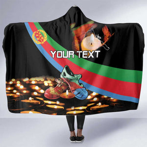 Personalized Eritrea Martyrs Day Hooded Blanket Candlelight Vigil Remembering Our Heroes