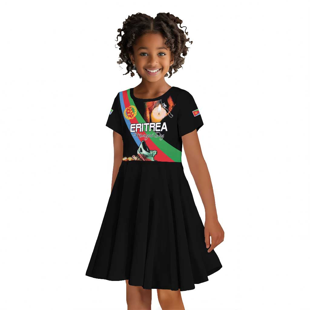 Personalized Eritrea Martyrs Day Kid Short Sleeve Dress Candlelight Vigil Remembering Our Heroes