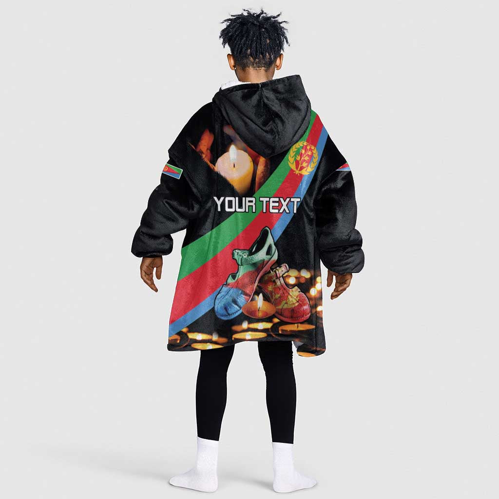 Personalized Eritrea Martyrs Day Kid Wearable Blanket Hoodie Candlelight Vigil Remembering Our Heroes