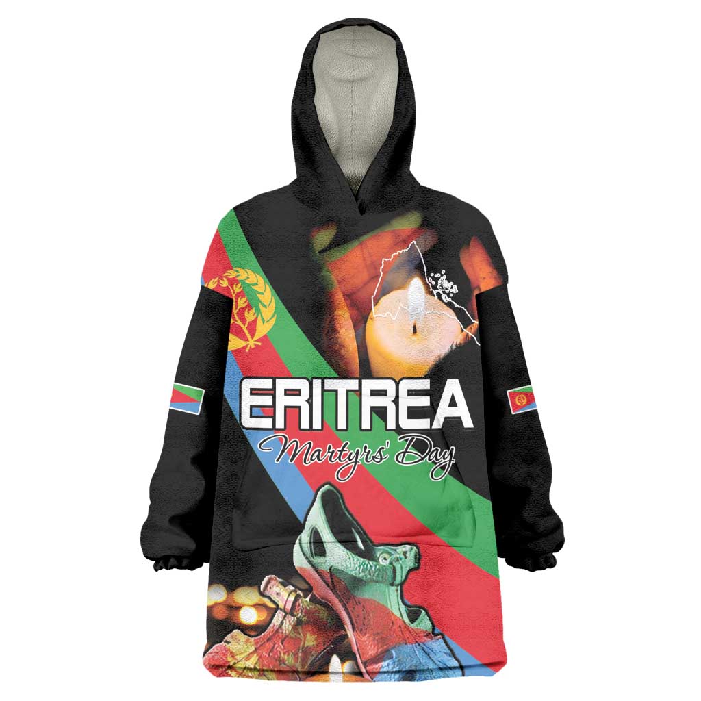 Personalized Eritrea Martyrs Day Kid Wearable Blanket Hoodie Candlelight Vigil Remembering Our Heroes