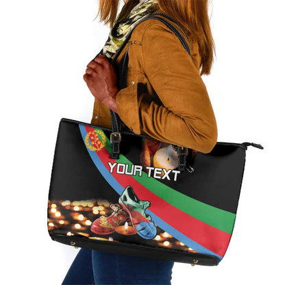Personalized Eritrea Martyrs Day Leather Tote Bag Candlelight Vigil Remembering Our Heroes