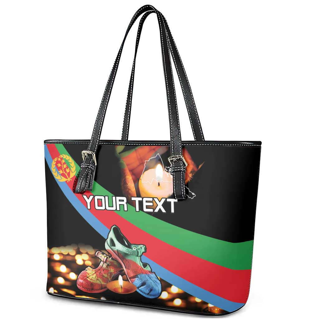 Personalized Eritrea Martyrs Day Leather Tote Bag Candlelight Vigil Remembering Our Heroes