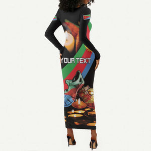 Personalized Eritrea Martyrs Day Long Sleeve Bodycon Dress Candlelight Vigil Remembering Our Heroes LT15