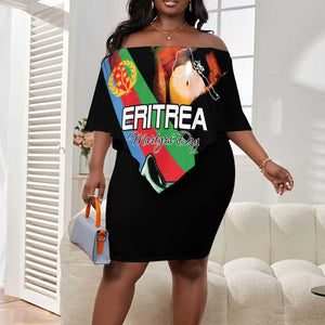 Personalized Eritrea Martyrs Day Off Shoulder Short Dress Candlelight Vigil Remembering Our Heroes