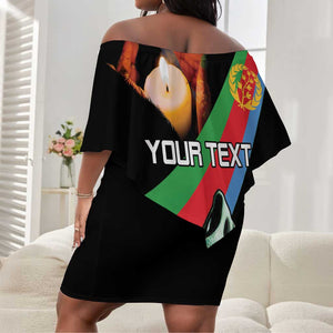 Personalized Eritrea Martyrs Day Off Shoulder Short Dress Candlelight Vigil Remembering Our Heroes
