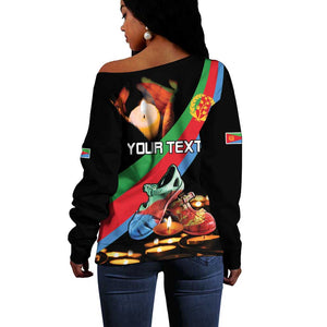 Personalized Eritrea Martyrs Day Off Shoulder Sweater Candlelight Vigil Remembering Our Heroes