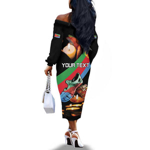 Personalized Eritrea Martyrs Day Off The Shoulder Long Sleeve Dress Candlelight Vigil Remembering Our Heroes