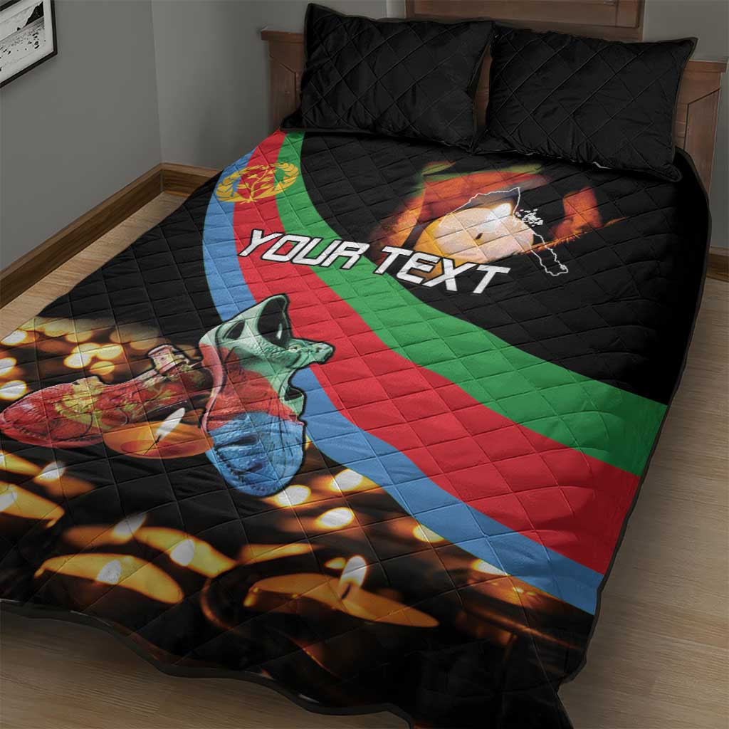 Personalized Eritrea Martyrs Day Quilt Bed Set Candlelight Vigil Remembering Our Heroes