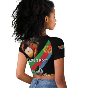 Personalized Eritrea Martyrs Day Raglan Cropped T shirt Candlelight Vigil Remembering Our Heroes