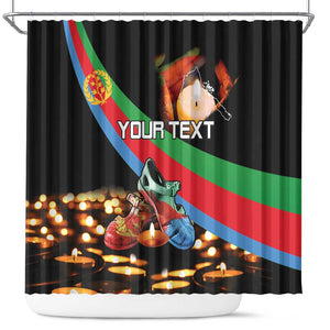 Personalized Eritrea Martyrs Day Shower Curtain Candlelight Vigil Remembering Our Heroes