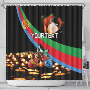 Personalized Eritrea Martyrs Day Shower Curtain Candlelight Vigil Remembering Our Heroes