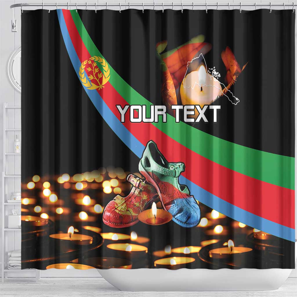 Personalized Eritrea Martyrs Day Shower Curtain Candlelight Vigil Remembering Our Heroes