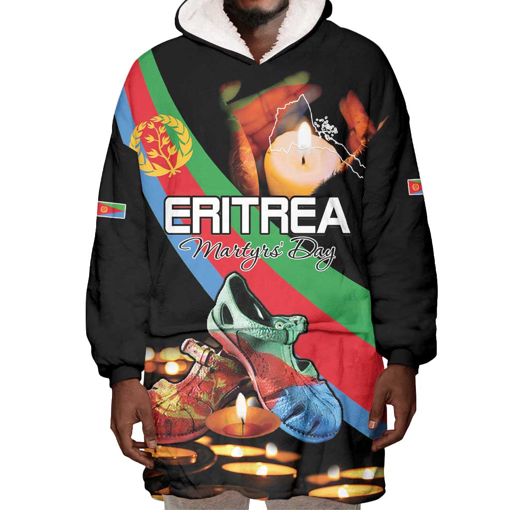 Personalized Eritrea Martyrs Day Wearable Blanket Hoodie Candlelight Vigil Remembering Our Heroes