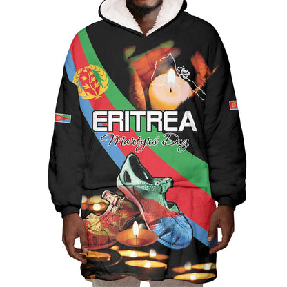 Personalized Eritrea Martyrs Day Wearable Blanket Hoodie Candlelight Vigil Remembering Our Heroes