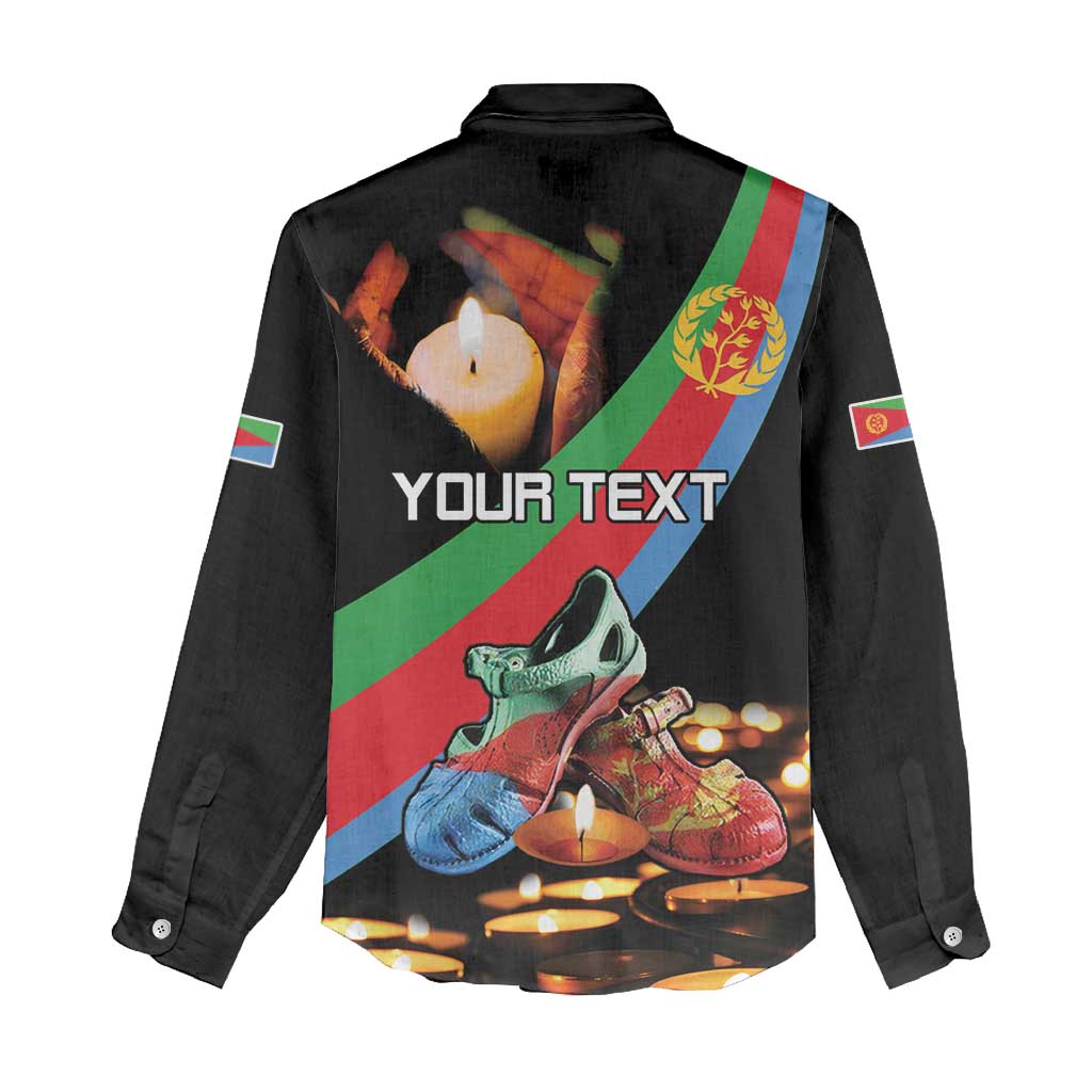 Personalized Eritrea Martyrs Day Women Casual Shirt Candlelight Vigil Remembering Our Heroes
