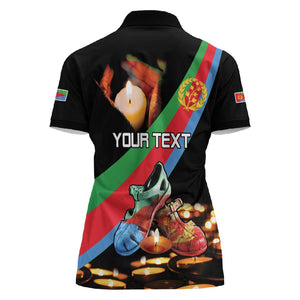 Personalized Eritrea Martyrs Day Women Polo Shirt Candlelight Vigil Remembering Our Heroes