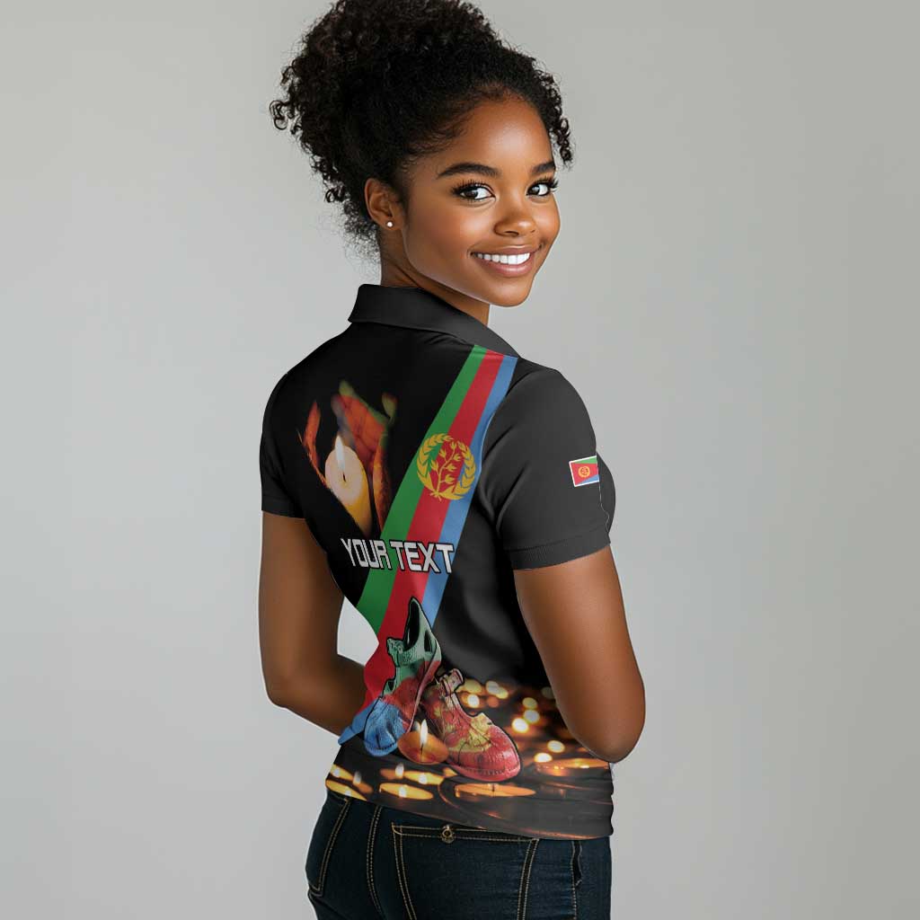 Personalized Eritrea Martyrs Day Women Polo Shirt Candlelight Vigil Remembering Our Heroes