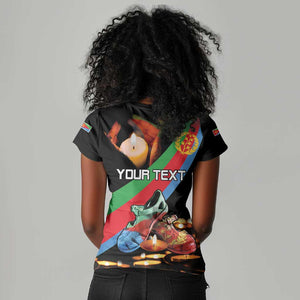 Personalized Eritrea Martyrs Day Women V-Neck T-Shirt Candlelight Vigil Remembering Our Heroes