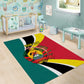 Personalized Mozambique Independence Day Area Rug Coat Of Arms - Flag Style