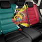Personalized Mozambique Independence Day Back Car Seat Cover Coat Of Arms - Flag Style