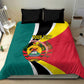Personalized Mozambique Independence Day Bedding Set Coat Of Arms - Flag Style