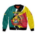 Personalized Mozambique Independence Day Bomber Jacket Coat Of Arms - Flag Style