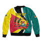 Personalized Mozambique Independence Day Bomber Jacket Coat Of Arms - Flag Style