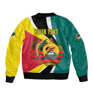Personalized Mozambique Independence Day Bomber Jacket Coat Of Arms - Flag Style