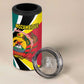 Personalized Mozambique Independence Day 4 in 1 Can Cooler Tumbler Coat Of Arms - Flag Style