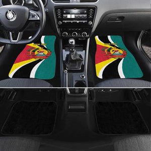 Personalized Mozambique Independence Day Car Mats Coat Of Arms - Flag Style