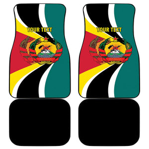 Personalized Mozambique Independence Day Car Mats Coat Of Arms - Flag Style