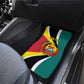 Personalized Mozambique Independence Day Car Mats Coat Of Arms - Flag Style
