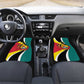 Personalized Mozambique Independence Day Car Mats Coat Of Arms - Flag Style