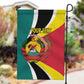 Personalized Mozambique Independence Day Garden Flag Coat Of Arms - Flag Style