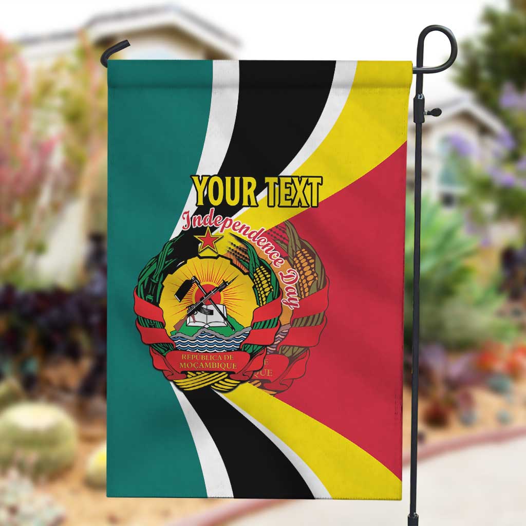 Personalized Mozambique Independence Day Garden Flag Coat Of Arms - Flag Style